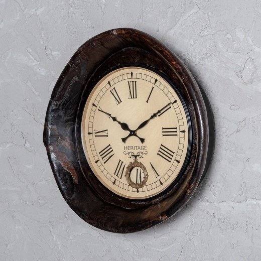 Часы настенные из антикварного дерева - купить Часы по цене 13800.0