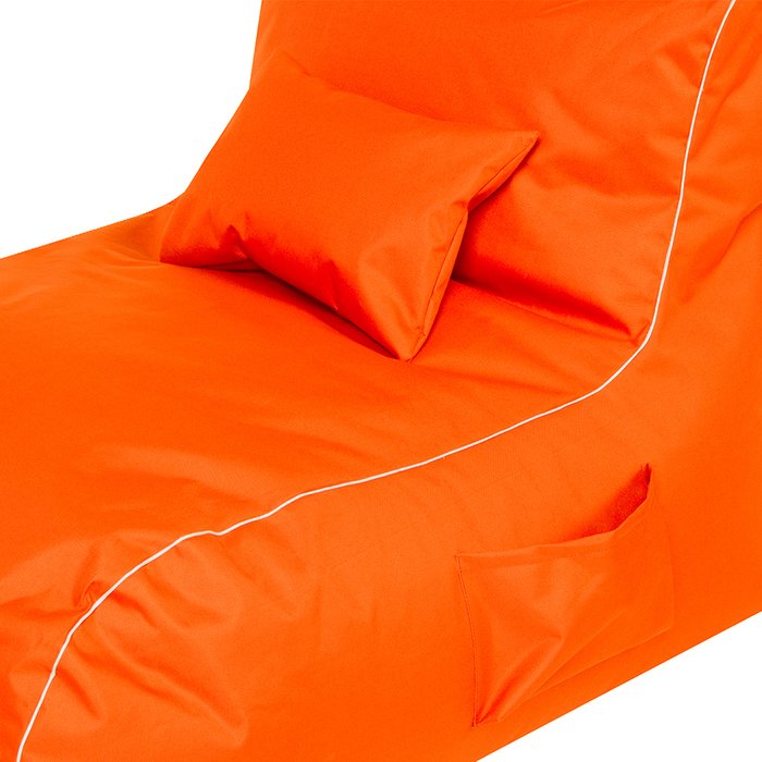 Кресло-лежак Оскар оранжевого цвета - лучшие Бескаркасная мебель в INMYROOM