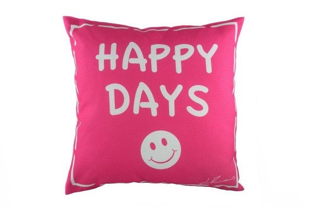 Подушка с надписью Happy Days 