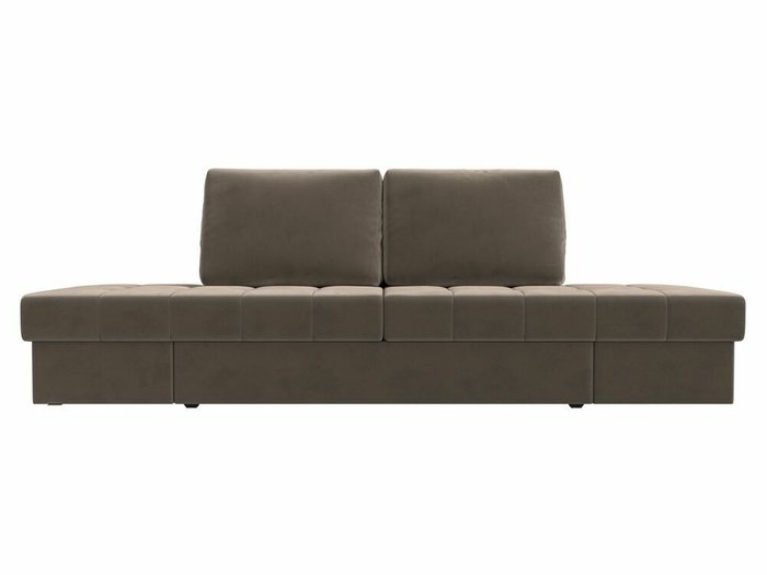 Прямой диван трансформер Сплит светло-коричневого цвета - купить Прямые диваны по цене 41999.0