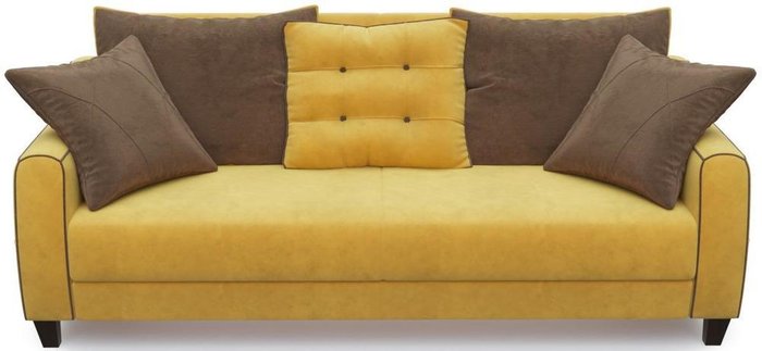 Диван-кровать прямой Френсис Флэтфорд желтого цвета