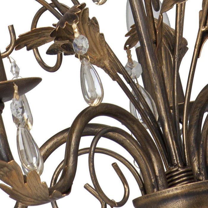Подвесная люстра из металла бронзового цвета - лучшие Подвесные люстры в INMYROOM
