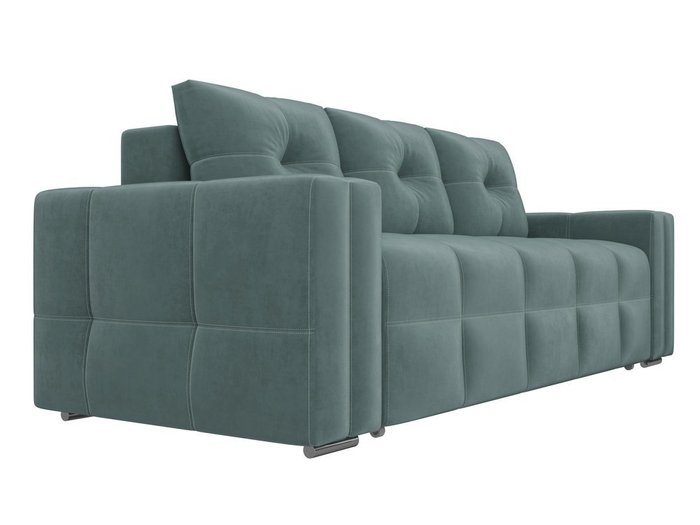 Прямой диван-кровать Леос бирюзового цвета - лучшие Прямые диваны в INMYROOM