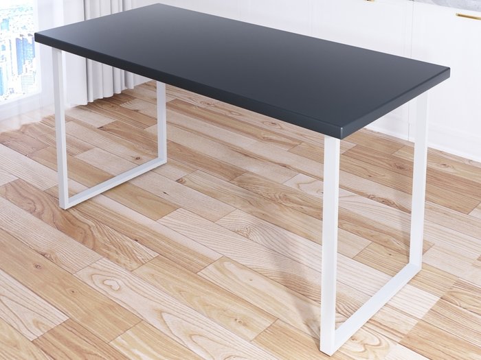 Обеденный стол Loft 130х80 со столешницей цвета антацит - купить Обеденные столы по цене 16550.0