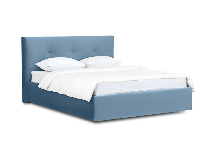 Кровать Queen Anna Lux 160х200 сенего цвета с подъемным механизмом  - купить Кровати для спальни по цене 54870.0