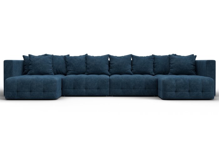 Угловой диван-кровать Лига-052 Лонг синего цвета - купить Угловые диваны по цене 149990 Угловой диван-кровать Лига-052 Лонг синего цвета - купить Угловые диваны по цене 149990