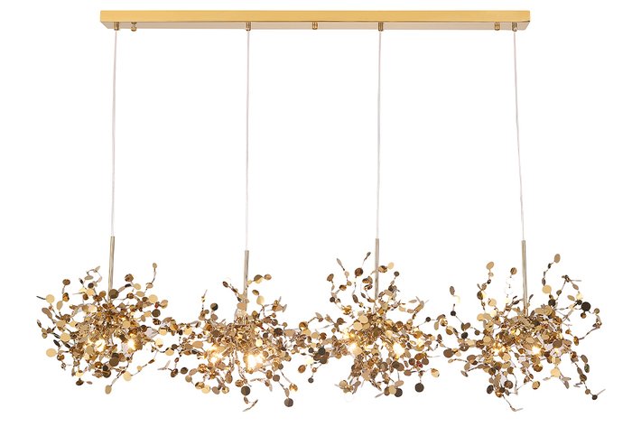 Подвесная люстра GARDEN SP3х4 L1600 GOLD (металл, цвет золото) - лучшие Подвесные люстры в INMYROOM