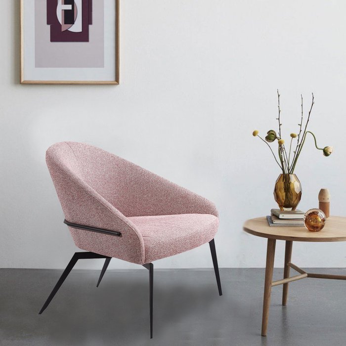Кресло интерьерное Andy розового цвета - лучшие Интерьерные кресла в INMYROOM