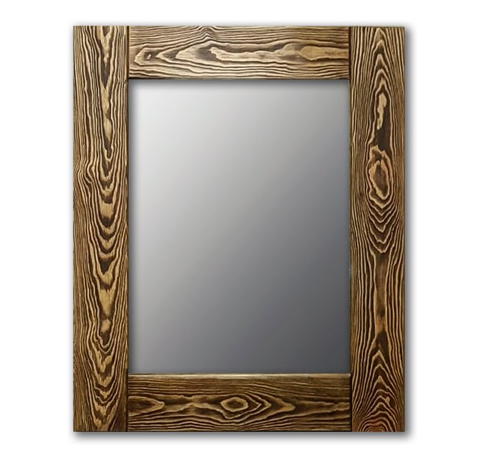 Настенное зеркало Прованс 50х65 коричневого цвета