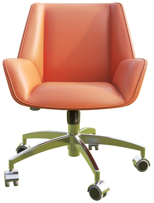 Кресло для посетителя Авиатор оранжевого цвета - купить Офисные кресла по цене 36750.0