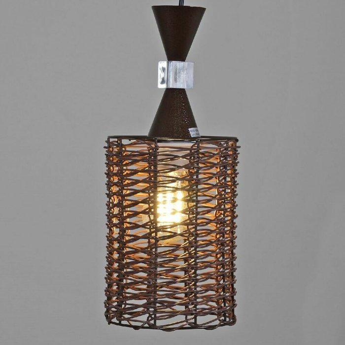Подвесной светильник 04570-0.4-03 CF (пластик, цвет коричневый) - лучшие Подвесные светильники в INMYROOM