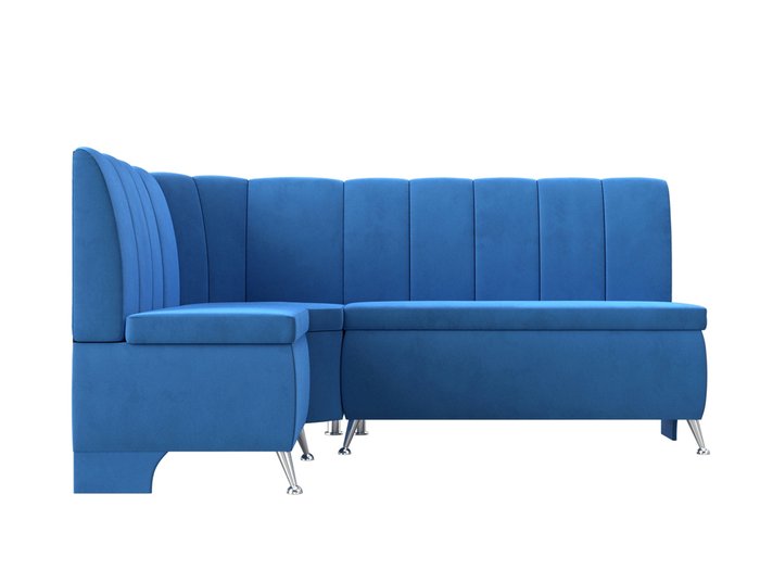 Кухонный угловой диван Кантри голубого цвета левый угол - купить Угловые диваны по цене 37999.0