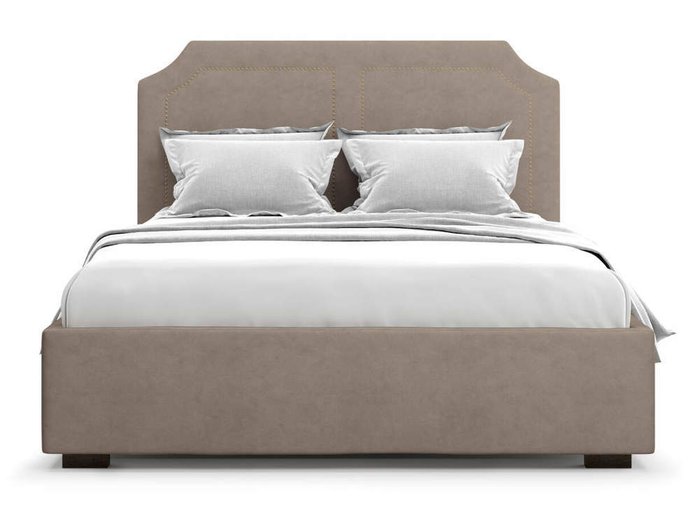Кровать Lago без подъемного механизма 160х200 коричневого цвета - купить Кровати для спальни по цене 37000.0