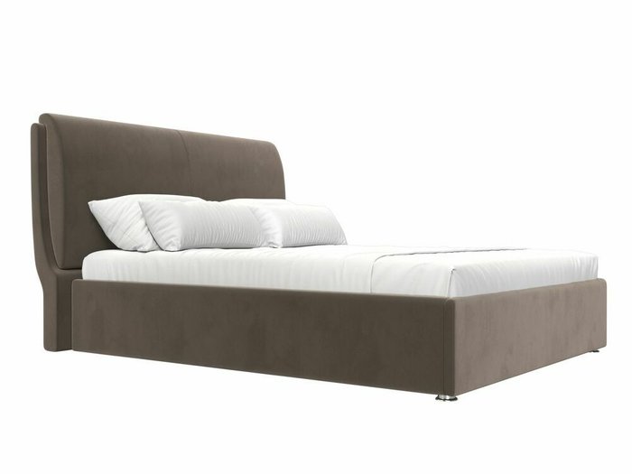 Кровать Принцесса 160х200 коричневого цвета с подъемным механизмом - лучшие Кровати для спальни в INMYROOM