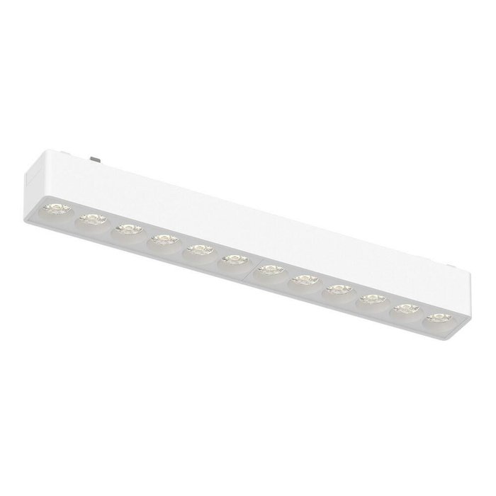 Магнитный трековый светильник Белый LED 1*12W 3000K 710Lm Ra&gt;90 36° IP20 L230xW26xH24 48V SKYFLAT