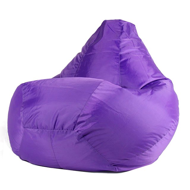 Кресло-мешок XL фиолетового цвета (оксфорд)