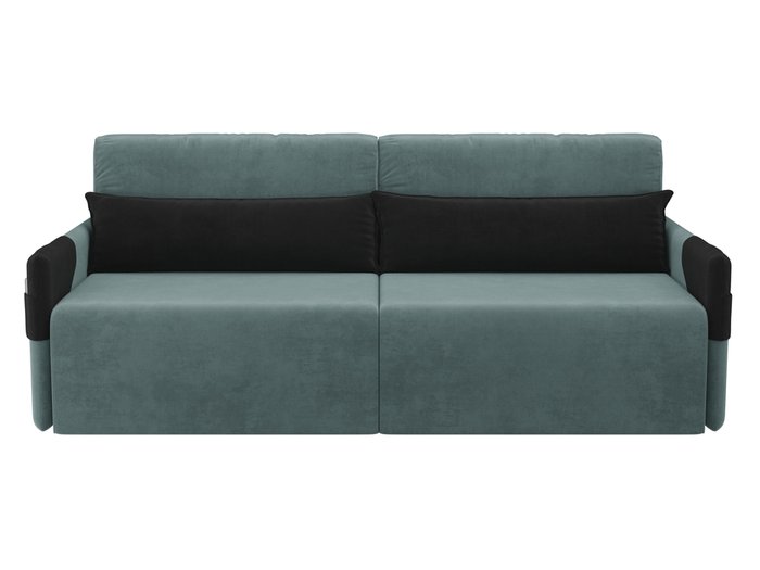 Прямой диван-кровать Армада бирюзового цвета - купить Прямые диваны по цене 34190.0