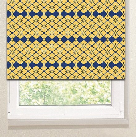 Рулонные шторы на кухню: Цветочный орнамент