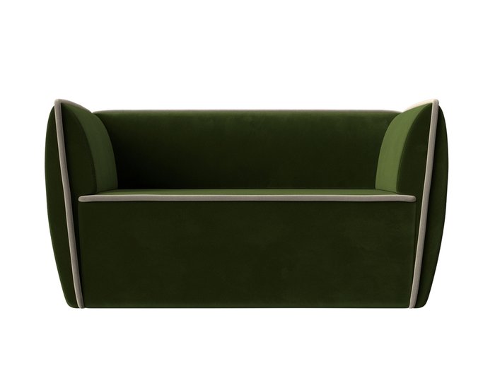 Прямой диван Бергамо зеленого цвета - купить Прямые диваны по цене 26999.0