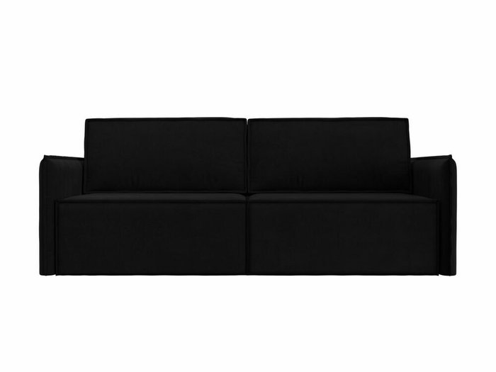 Прямой диван-кровать Либерти черного цвета - купить Прямые диваны по цене 51999.0