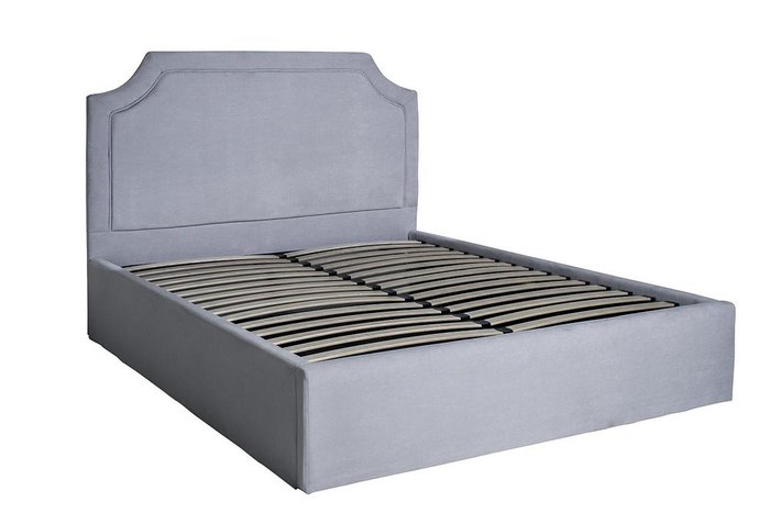  Кровать светло-серого цвета с подъемным механизмом 160х200 - купить Кровати для спальни по цене 72200.0