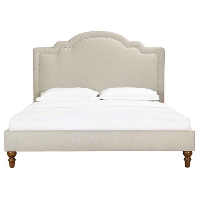 Кровать Cassis Upholstered бежевого цвета 180х200