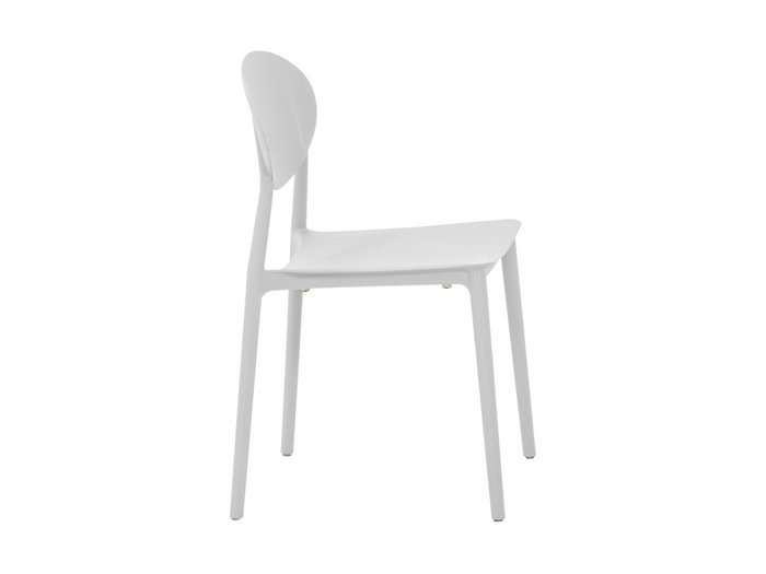 Стул пластиковый Toby белого цвета - лучшие Обеденные стулья в INMYROOM