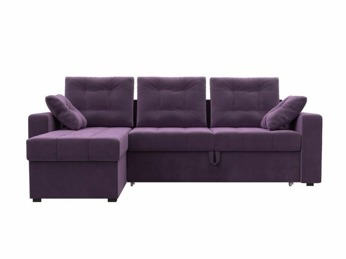 Угловой диван-кровать Камелот сиреневого цвета левый угол - купить Угловые диваны по цене 45999.0