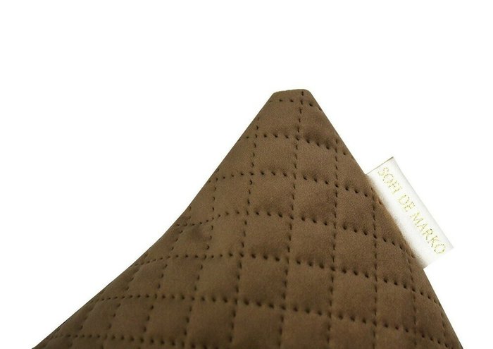 Наволочка Бель №4 45х45 коричневого цвета - лучшие Чехлы для подушек в INMYROOM
