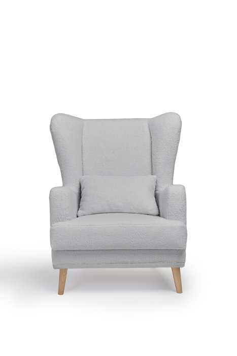 Кресло Оскар светло-серого цвета - купить Интерьерные кресла по цене 18800.0