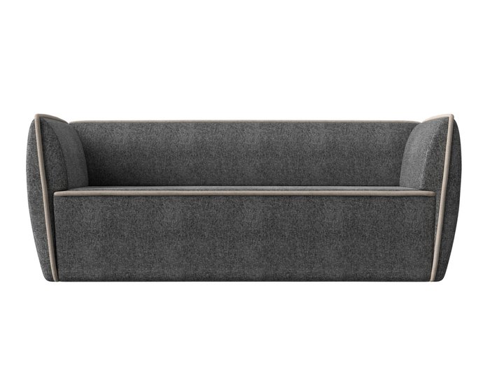 Прямой диван Бергамо серого цвета - купить Прямые диваны по цене 30999.0