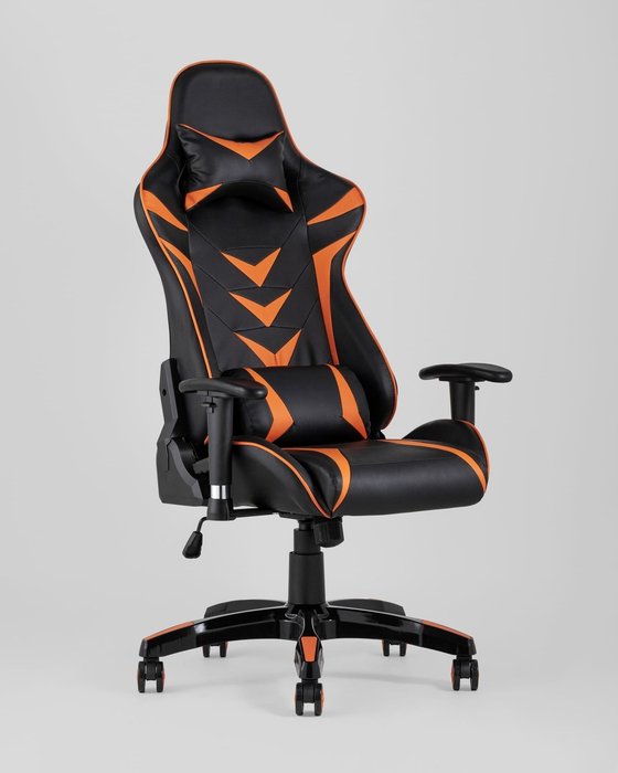 Кресло игровое Top Chairs Corvette черно-оранжевого цвета - купить Офисные кресла по цене 18260.0