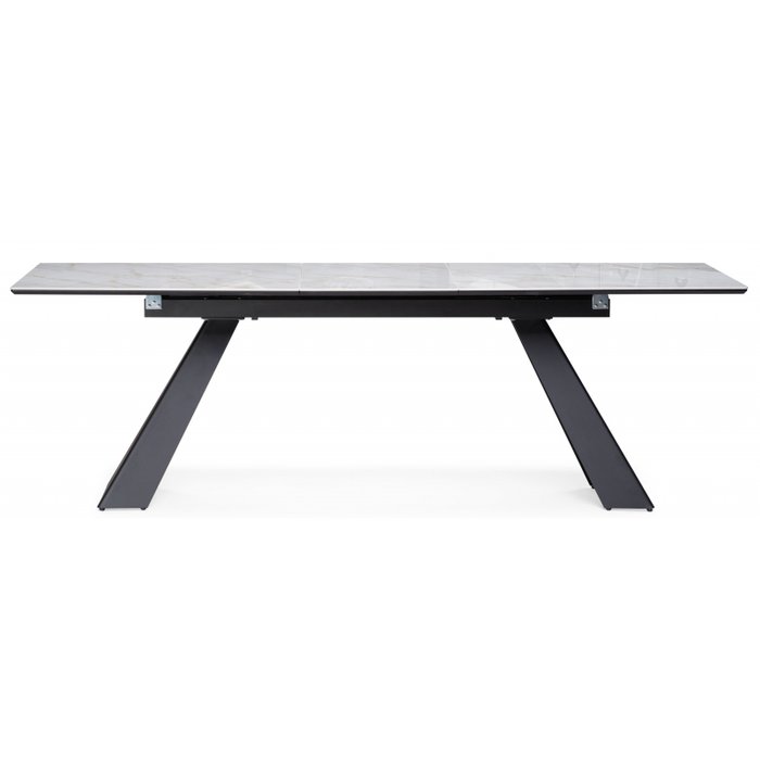 Раздвижной обеденный стол Стиг белого цвета - лучшие Обеденные столы в INMYROOM