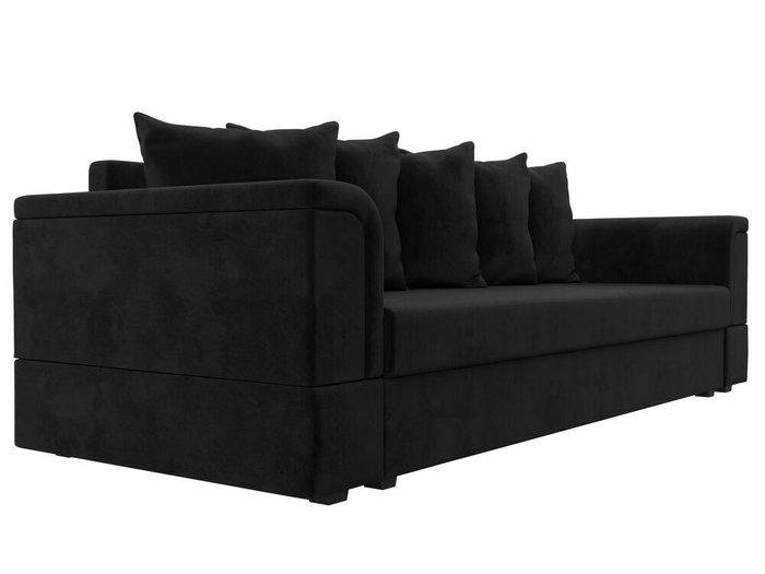 Диван-кровать Лига 005 черного цвета - лучшие Прямые диваны в INMYROOM