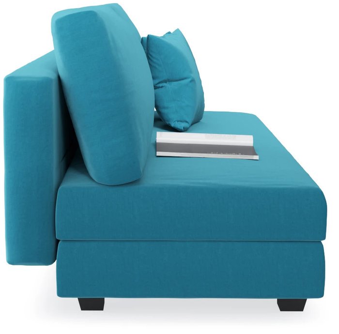 Прямой диван-кровать Forest бирюзового цвета - лучшие Прямые диваны в INMYROOM