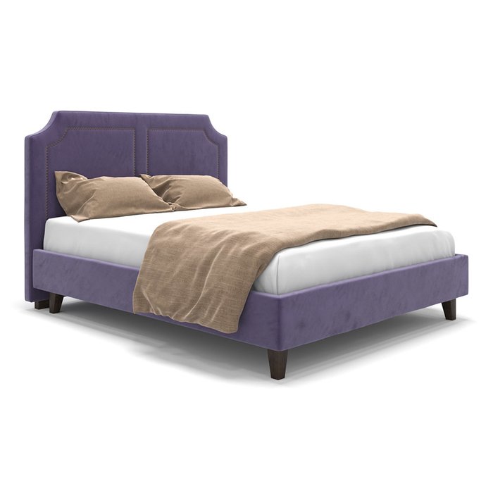 Кровать Kimberly фиолетового цвета на ножках 140х200