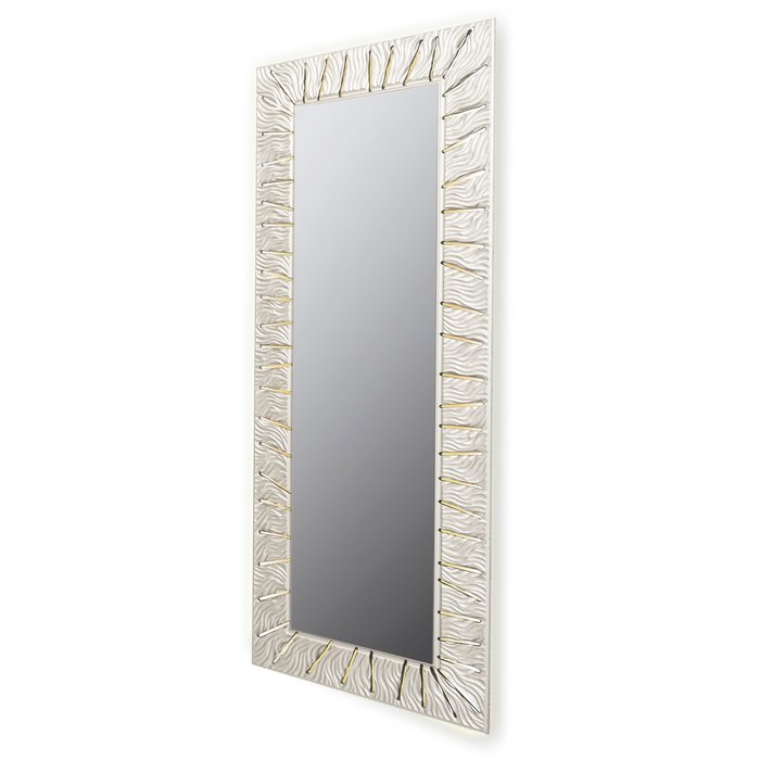 Настенное зеркало Sunshine L серебряного цвета - лучшие Настенные зеркала в INMYROOM
