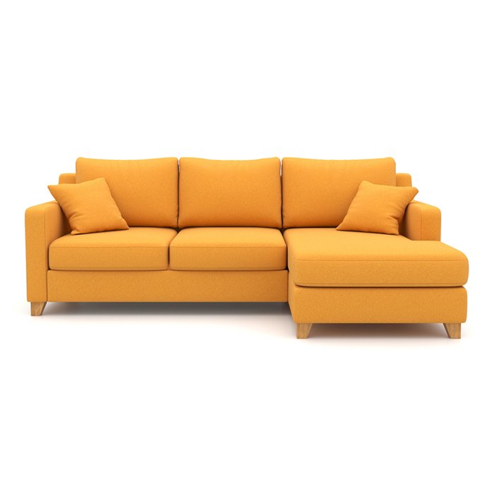  Угловой диван-кровать Mendini EKL желтого цвета - купить Угловые диваны по цене 92400.0