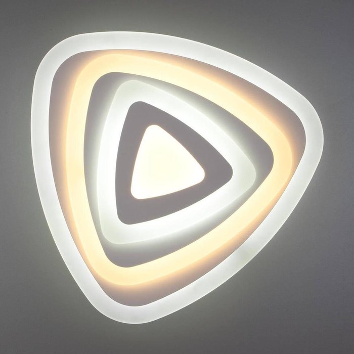 Потолочный светодиодный светильник Siluet из металла и пластика - лучшие Потолочные светильники в INMYROOM