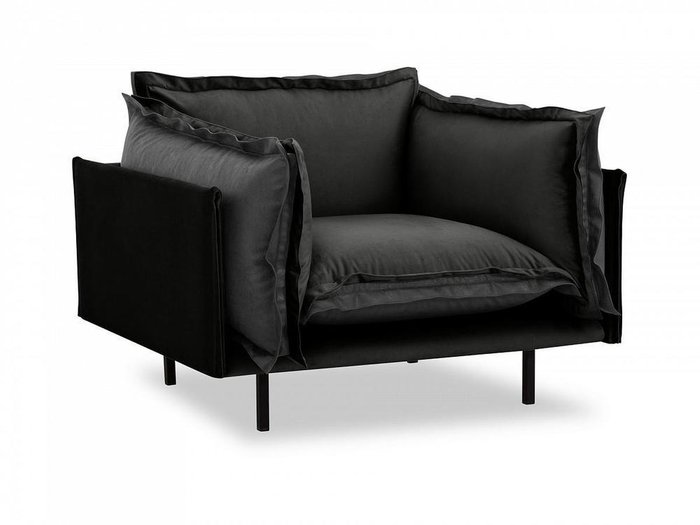 Кресло Barcelona серо-черного цвета - купить Интерьерные кресла по цене 85600.0