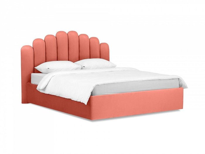 Кровать Queen Sharlotta коричневого цвета 160х200 с подъемным механизмом