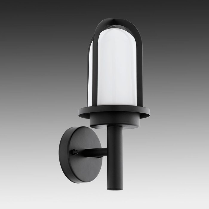 Уличный настенный светильник Paullo черно-белого цвета - купить Настенные уличные светильники по цене 3290.0