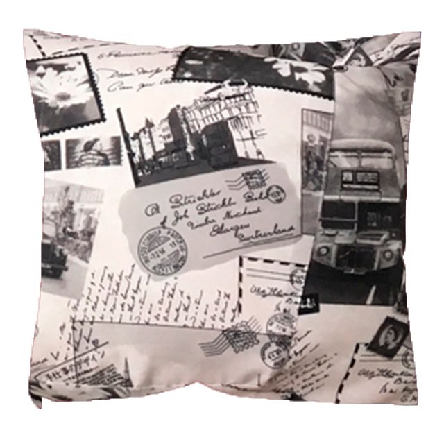 Декоративная подушка Лондон серого цвета