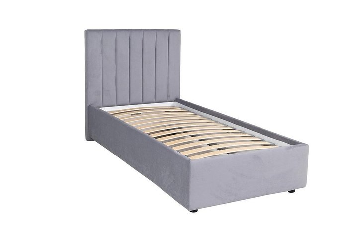 Кровать Andrea 90х200 серо-голубого цвета без подъемного механизма - лучшие Кровати для спальни в INMYROOM
