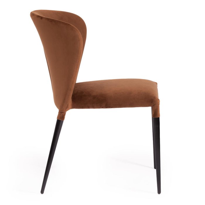 Комплект из четырех стульев Alvor коричневого цвета - лучшие Обеденные стулья в INMYROOM