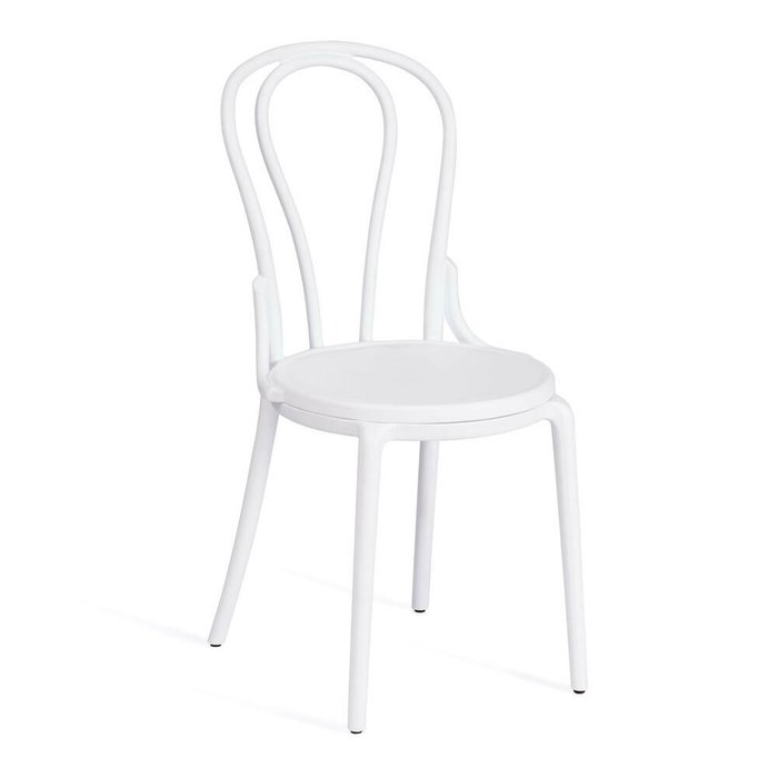 Набор из четырех стульев Thonet белого цвета - купить Обеденные стулья по цене 12960.0
