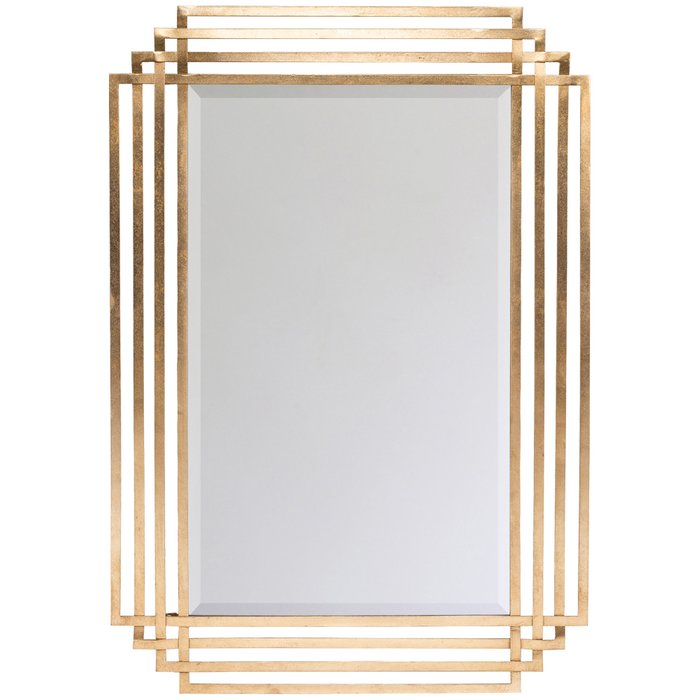 Настенное зеркало Эмпайр золотого цвета