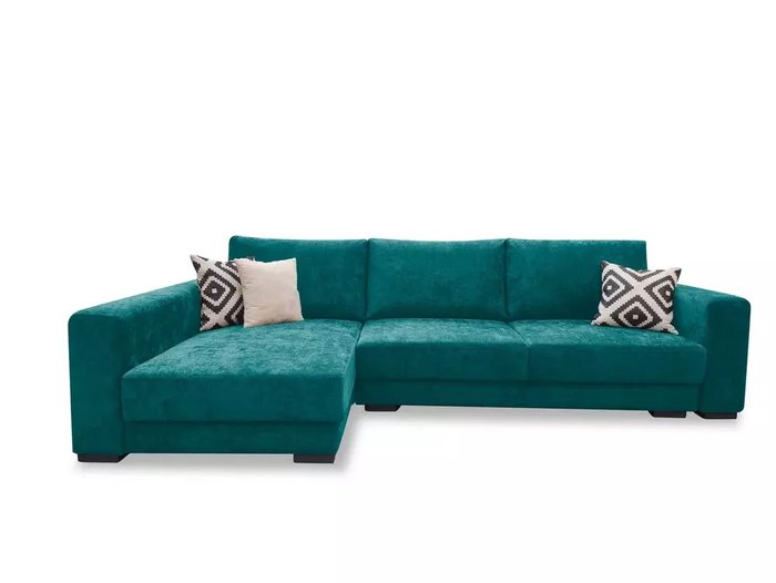 Угловой диван-кровать Мадрид бирюзового цвета 