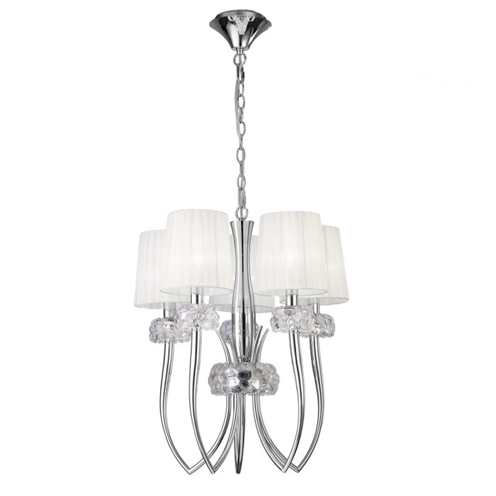 Подвесная люстра Loewe Chrome 4632 (ткань, цвет белый)