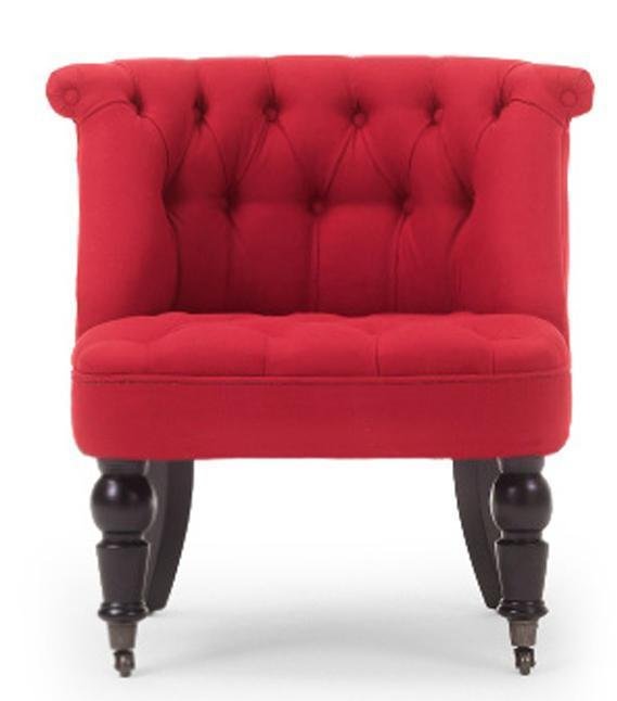 Кресло Мока Bouji Chair дизайн 13 красного цвета